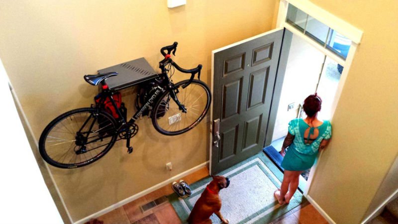 Soporte para bicicletas con excelente diseño para la casa u oficina