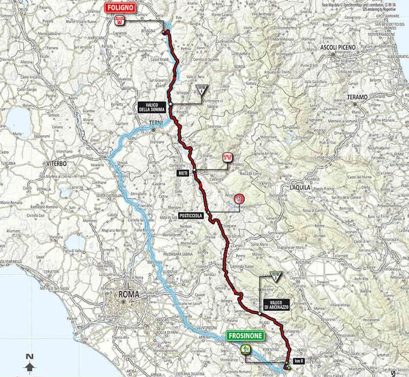 Mira el mapa para saber como es la etapa 7 del Giro de Italia 2014