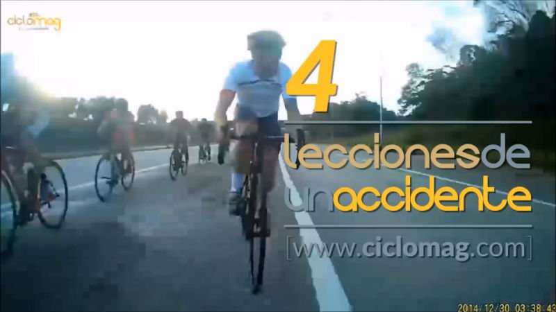 4 lecciones de un accidente de bicicletas