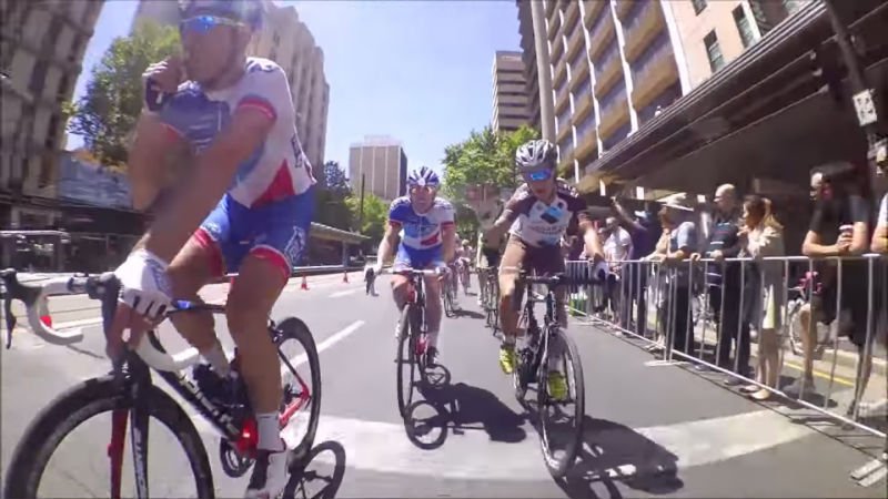 Ciclista frances Jeremy Roy en el Tour Down Under