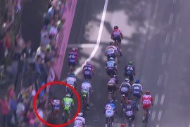 Caida en la etapa 6 del Giro de Italia 2015 Alberto Contador puede quedar fuera